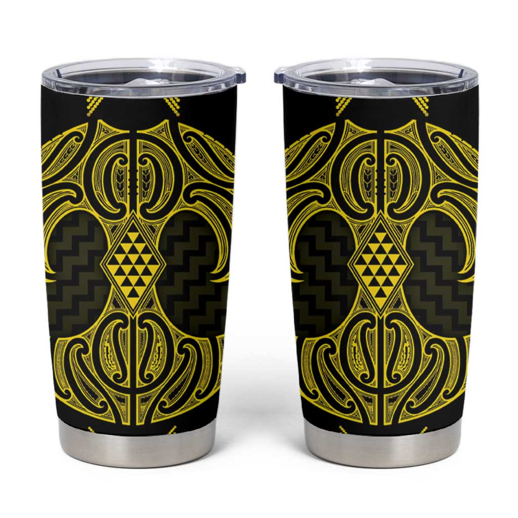 Mahi-dawg Maori Ta Moko Poutama Art Tumbler Cup