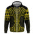 Mahi-dawg Maori Ta Moko Poutama Art Zip Hoodie