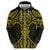 Mahi-dawg Maori Ta Moko Poutama Art Zip Hoodie