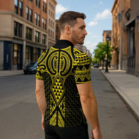 Mahi-dawg Maori Ta Moko Poutama Art Zipper Polo Shirt - Polynesian Pride