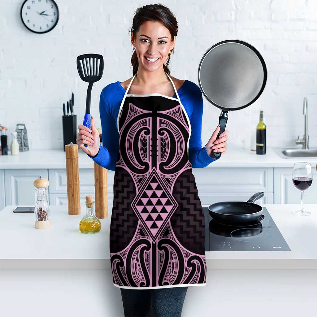 Mawhero Maori Ta Moko Poutama Art Apron - Polynesian Pride