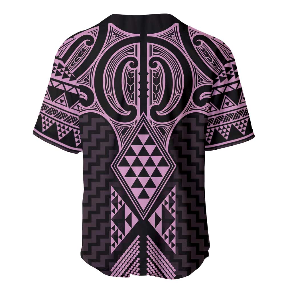 Mawhero Maori Ta Moko Poutama Art Baseball Jersey