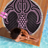 Mawhero Maori Ta Moko Poutama Art Beach Blanket LT9 - Polynesian Pride