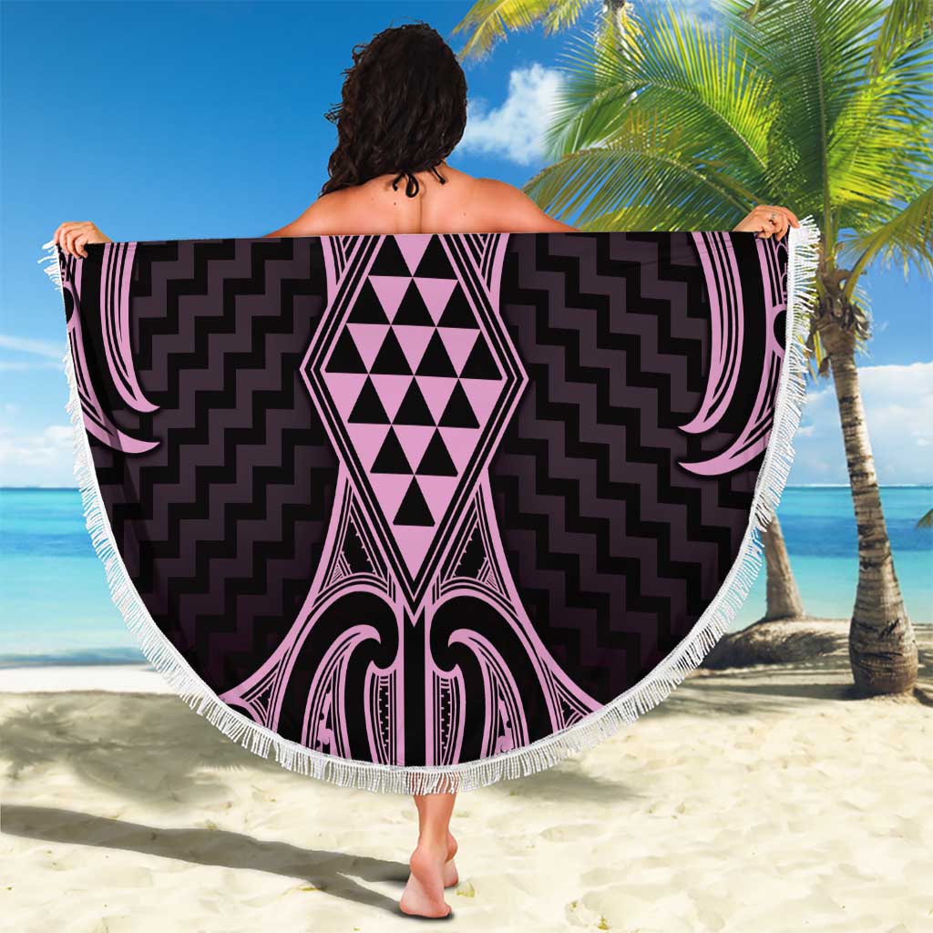 Mawhero Maori Ta Moko Poutama Art Beach Blanket LT9 - Polynesian Pride