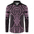 Mawhero Maori Ta Moko Poutama Art Button Sweatshirt