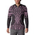Mawhero Maori Ta Moko Poutama Art Button Sweatshirt