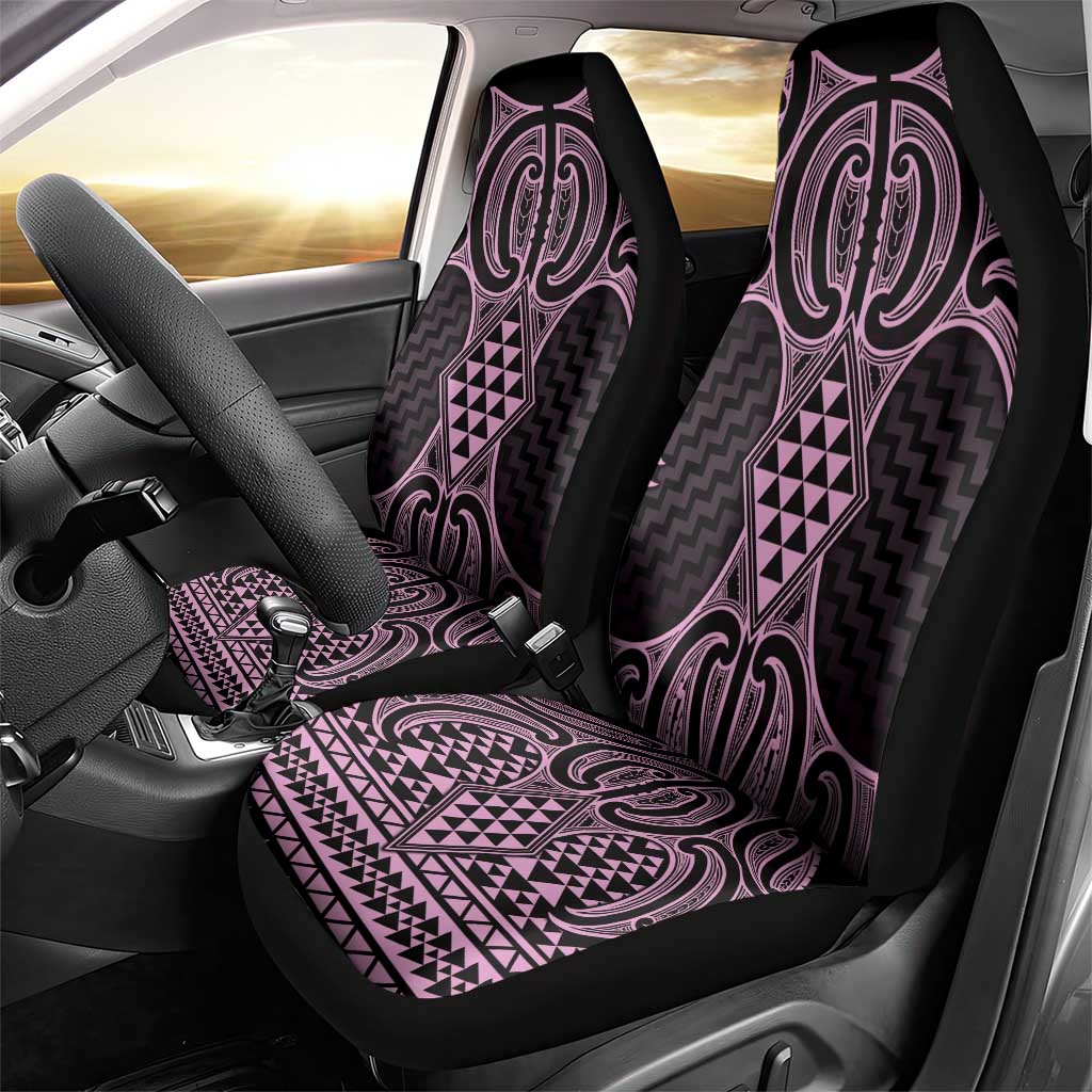 Mawhero Maori Ta Moko Poutama Art Car Seat Cover