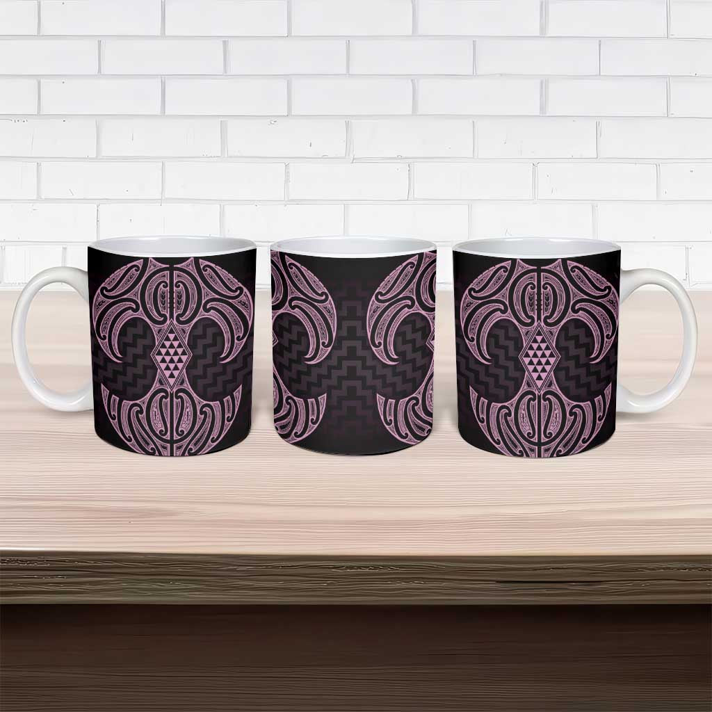 Mawhero Maori Ta Moko Poutama Art Ceramic Mug - Polynesian Pride