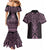 Mawhero Maori Ta Moko Poutama Art Couples Matching Mermaid Dress and Hawaiian Shirt