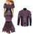 Mawhero Maori Ta Moko Poutama Art Couples Matching Mermaid Dress and Long Sleeve Button Shirt