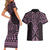 Mawhero Maori Ta Moko Poutama Art Couples Matching Short Sleeve Bodycon Dress and Hawaiian Shirt