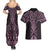 Mawhero Maori Ta Moko Poutama Art Couples Matching Summer Maxi Dress and Hawaiian Shirt