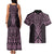 Mawhero Maori Ta Moko Poutama Art Couples Matching Tank Maxi Dress and Hawaiian Shirt