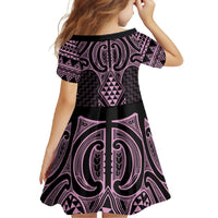 Mawhero Maori Ta Moko Poutama Art Family Matching Long Sleeve Bodycon Dress and Hawaiian Shirt