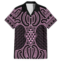 Mawhero Maori Ta Moko Poutama Art Family Matching Long Sleeve Bodycon Dress and Hawaiian Shirt