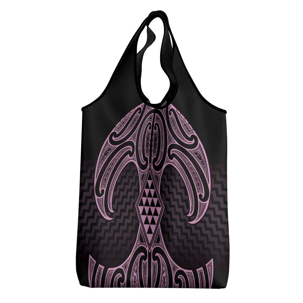 Mawhero Maori Ta Moko Poutama Art Grocery Bag LT9 - Polynesian Pride