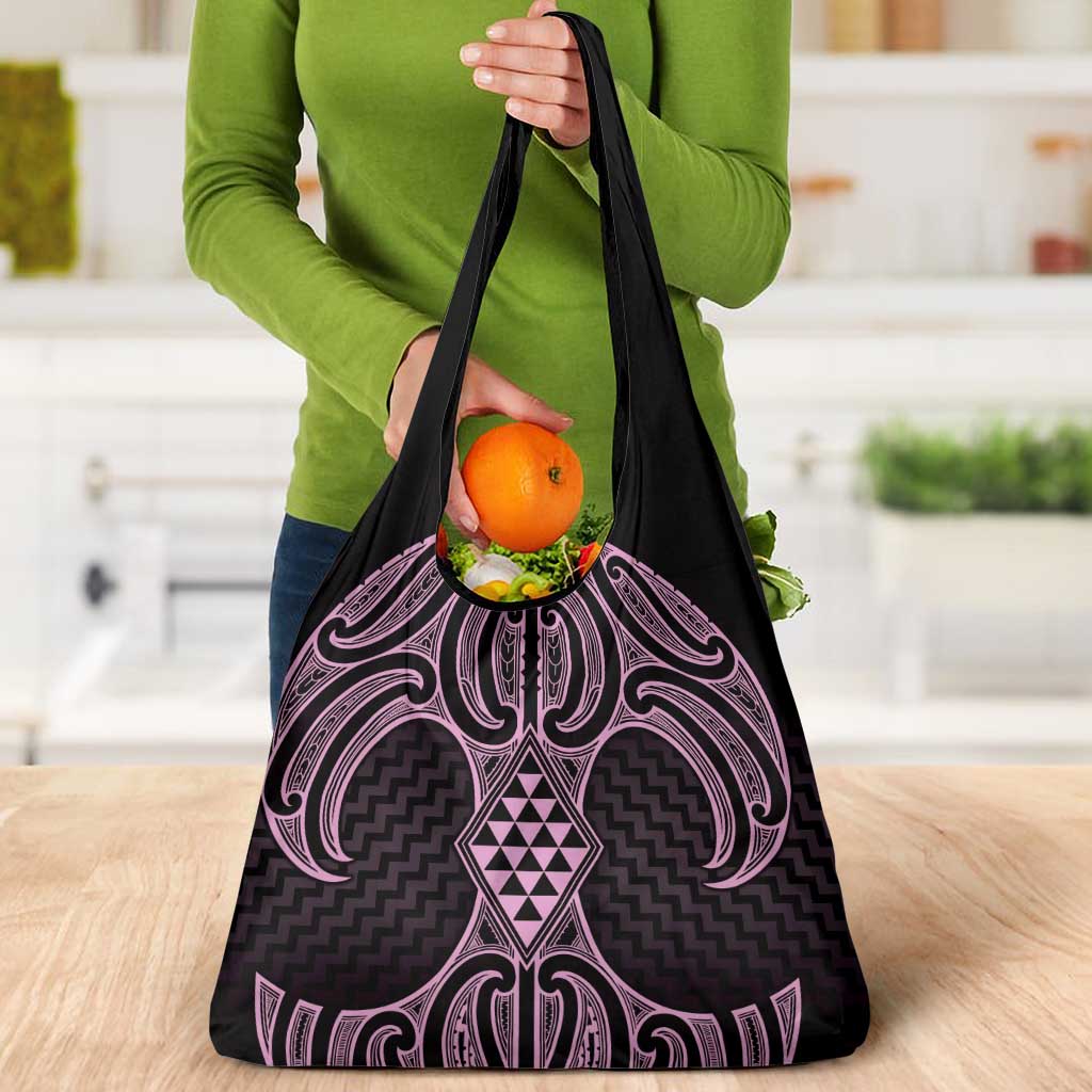 Mawhero Maori Ta Moko Poutama Art Grocery Bag LT9 - Polynesian Pride