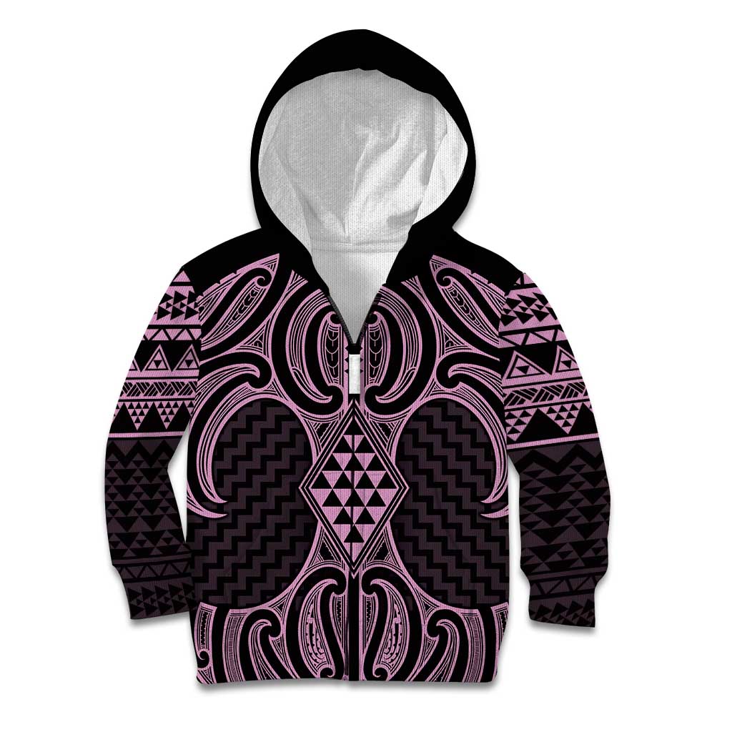 Mawhero Maori Ta Moko Poutama Art Kid Hoodie