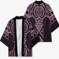 Mawhero Maori Ta Moko Poutama Art Kimono - Polynesian Pride
