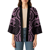 Mawhero Maori Ta Moko Poutama Art Kimono - Polynesian Pride