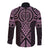 Mawhero Maori Ta Moko Poutama Art Long Sleeve Button Shirt