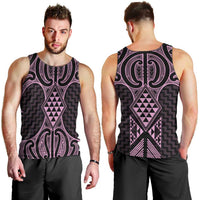 Mawhero Maori Ta Moko Poutama Art Men Tank Top LT9 - Polynesian Pride
