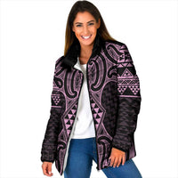 Mawhero Maori Ta Moko Poutama Art Padded Jacket - Polynesian Pride