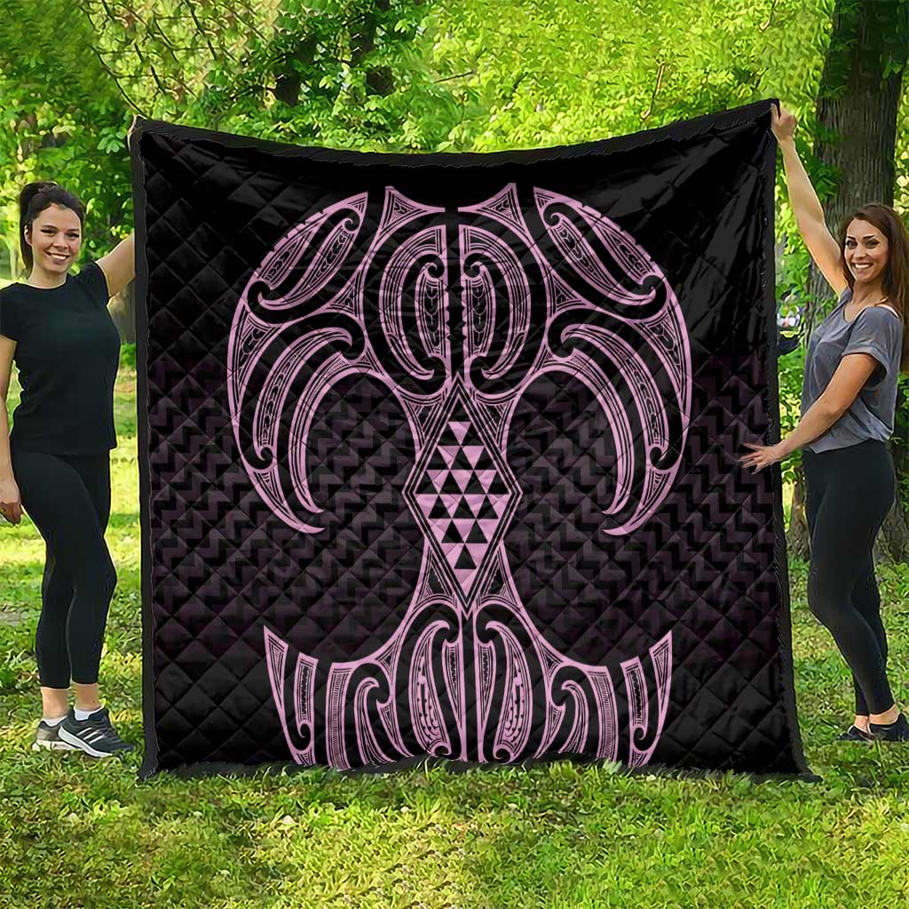 Mawhero Maori Ta Moko Poutama Art Quilt