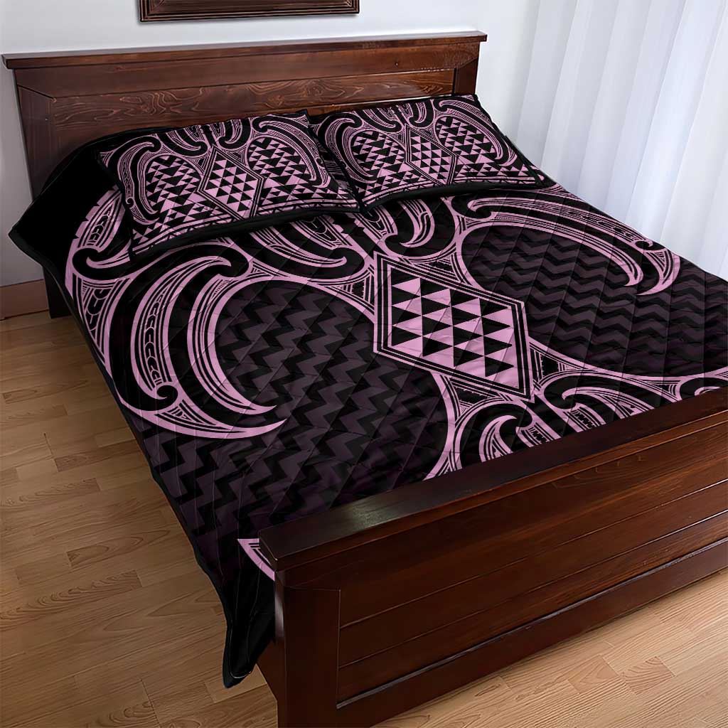 Mawhero Maori Ta Moko Poutama Art Quilt Bed Set LT9 - Polynesian Pride
