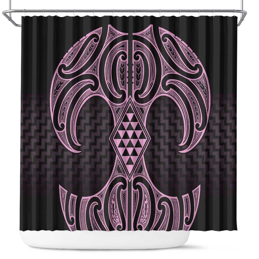 Mawhero Maori Ta Moko Poutama Art Shower Curtain