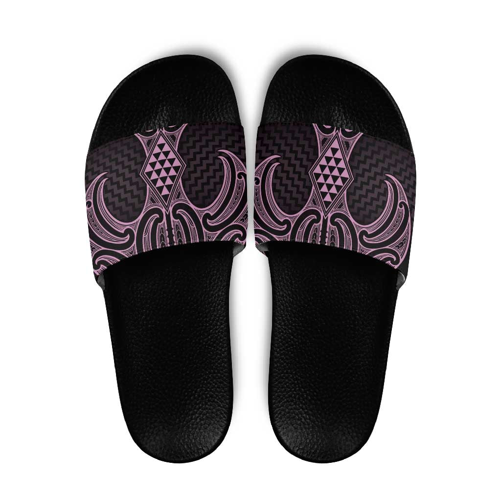 Mawhero Maori Ta Moko Poutama Art Slide Sandals - Polynesian Pride