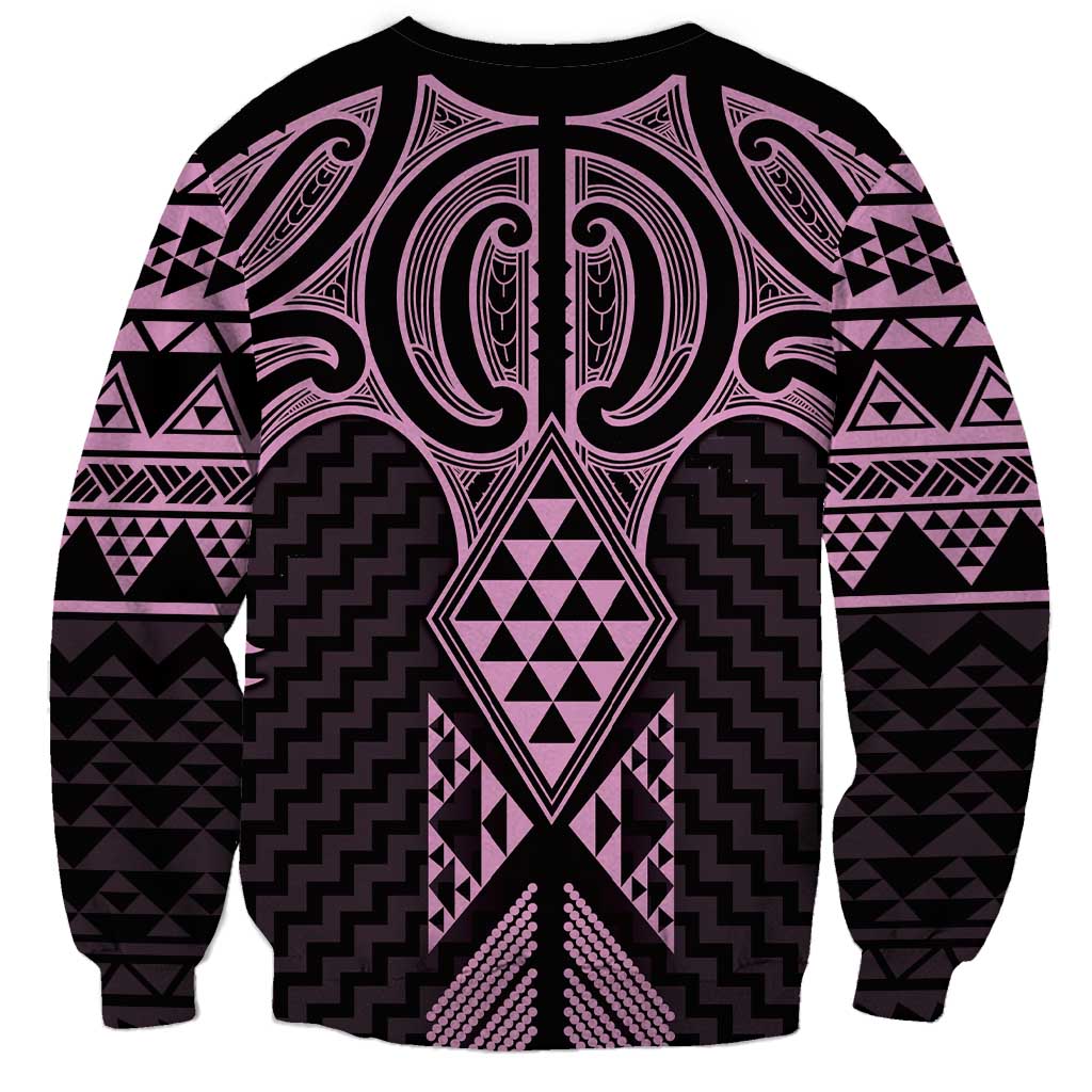 Mawhero Maori Ta Moko Poutama Art Sweatshirt LT9 - Polynesian Pride