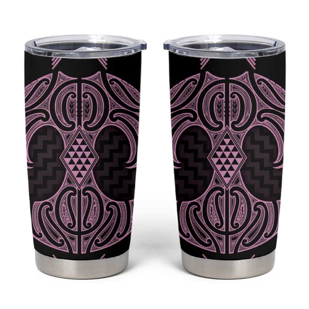 Mawhero Maori Ta Moko Poutama Art Tumbler Cup