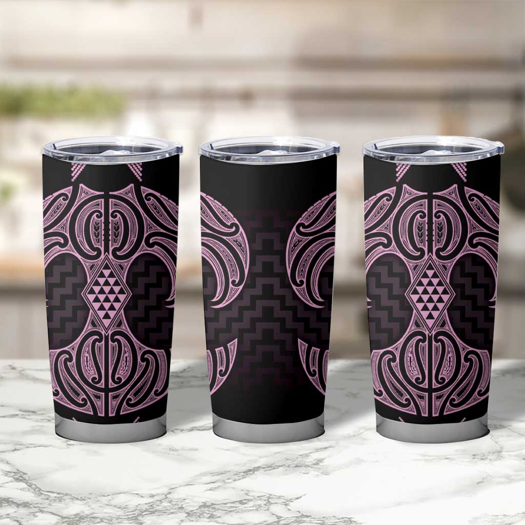 Mawhero Maori Ta Moko Poutama Art Tumbler Cup