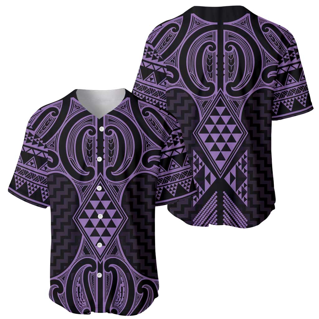 Waiporoporo Maori Ta Moko Poutama Art Baseball Jersey