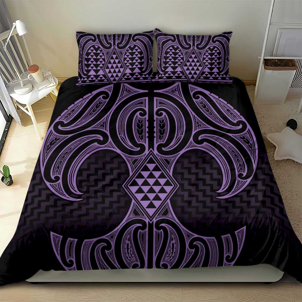 Waiporoporo Maori Ta Moko Poutama Art Bedding Set