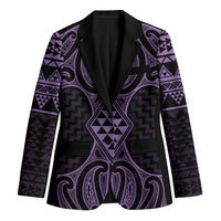 Waiporoporo Maori Ta Moko Poutama Art Blazer - Polynesian Pride