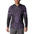 Waiporoporo Maori Ta Moko Poutama Art Button Sweatshirt