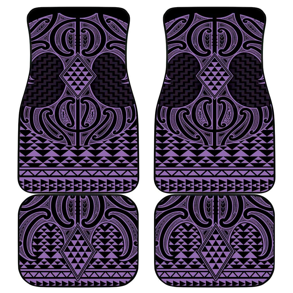Waiporoporo Maori Ta Moko Poutama Art Car Mats LT9 - Polynesian Pride