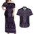 Waiporoporo Maori Ta Moko Poutama Art Couples Matching Off Shoulder Maxi Dress and Hawaiian Shirt