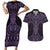 Waiporoporo Maori Ta Moko Poutama Art Couples Matching Short Sleeve Bodycon Dress and Hawaiian Shirt