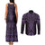 Waiporoporo Maori Ta Moko Poutama Art Couples Matching Tank Maxi Dress and Long Sleeve Button Shirt