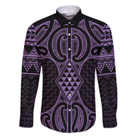 Waiporoporo Maori Ta Moko Poutama Art Family Matching Mermaid Dress and Hawaiian Shirt