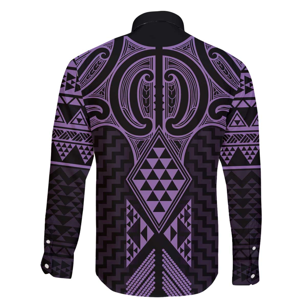 Waiporoporo Maori Ta Moko Poutama Art Family Matching Off The Shoulder Long Sleeve Dress and Hawaiian Shirt