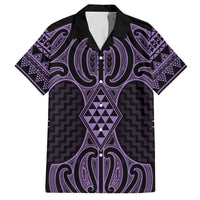Waiporoporo Maori Ta Moko Poutama Art Family Matching Puletasi and Hawaiian Shirt