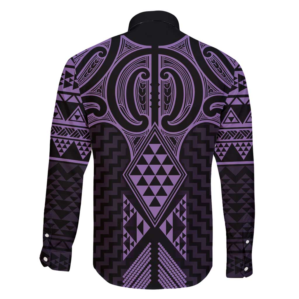 Waiporoporo Maori Ta Moko Poutama Art Family Matching Short Sleeve Bodycon Dress and Hawaiian Shirt