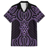 Waiporoporo Maori Ta Moko Poutama Art Family Matching Summer Maxi Dress and Hawaiian Shirt