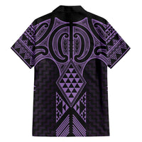 Waiporoporo Maori Ta Moko Poutama Art Family Matching Summer Maxi Dress and Hawaiian Shirt
