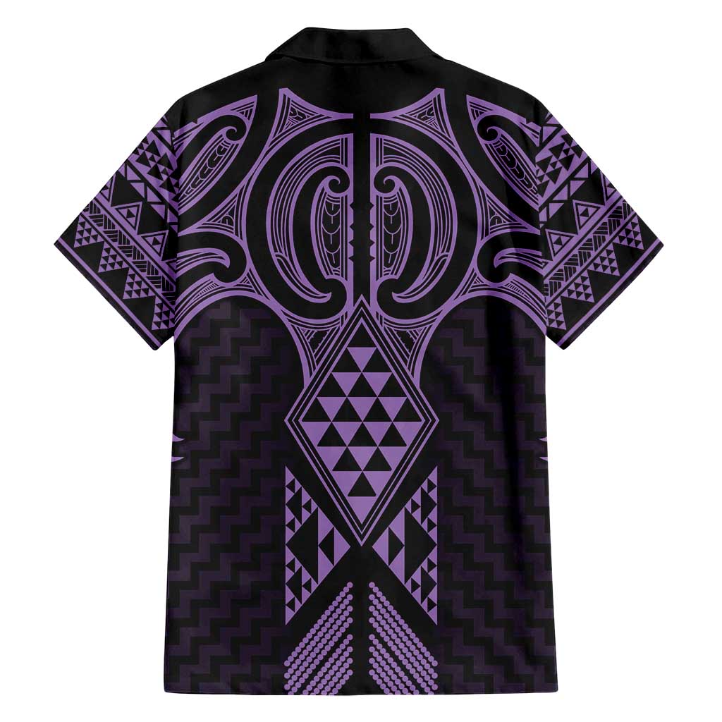 Waiporoporo Maori Ta Moko Poutama Art Family Matching Tank Maxi Dress and Hawaiian Shirt