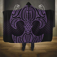 Waiporoporo Maori Ta Moko Poutama Art Hooded Blanket LT9 - Polynesian Pride